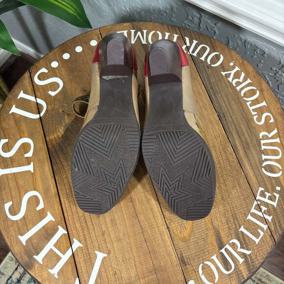 Socofy Retro Mary Jane Floral Heels - Sz EU 41 / US 10-10.5 - Picture 7 of 14